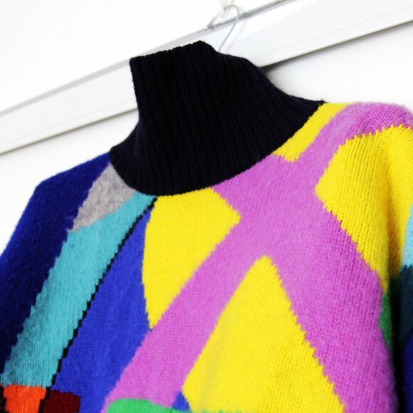 BNWT AW21 SACAI x KAWS JACQUARD SWEATER 3 - Picture 4 of 11